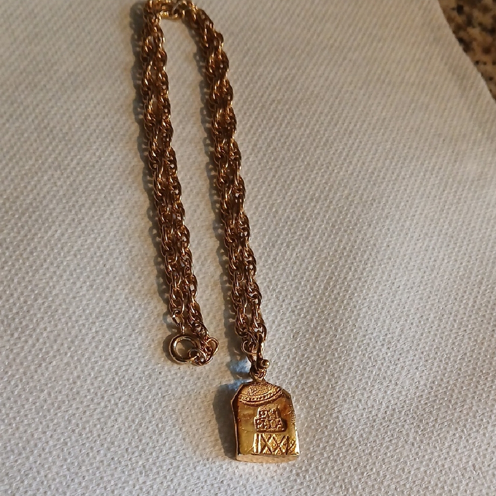 Vintage Necklace Gold Atocha